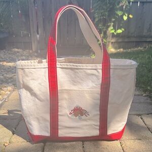 Vintage L.L. Bean Christmas Boat & Tote
